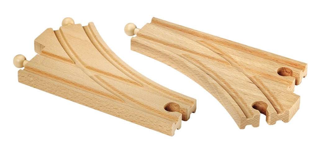 BRIO World - Aiguillages courbes - 144 mm