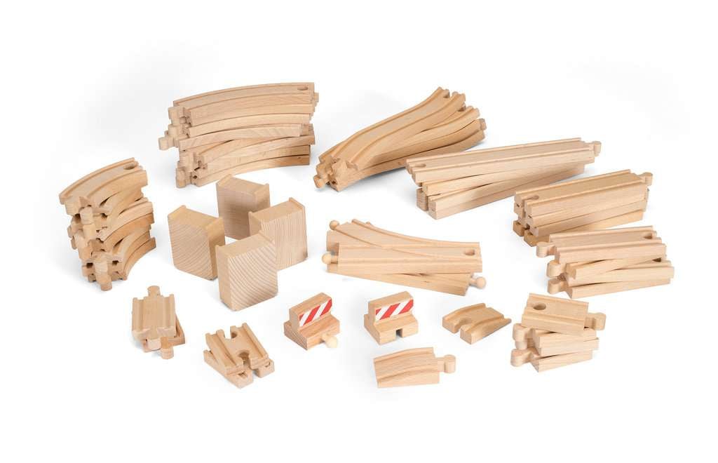 BRIO World - Großes Schienensortiment, 50 Teile