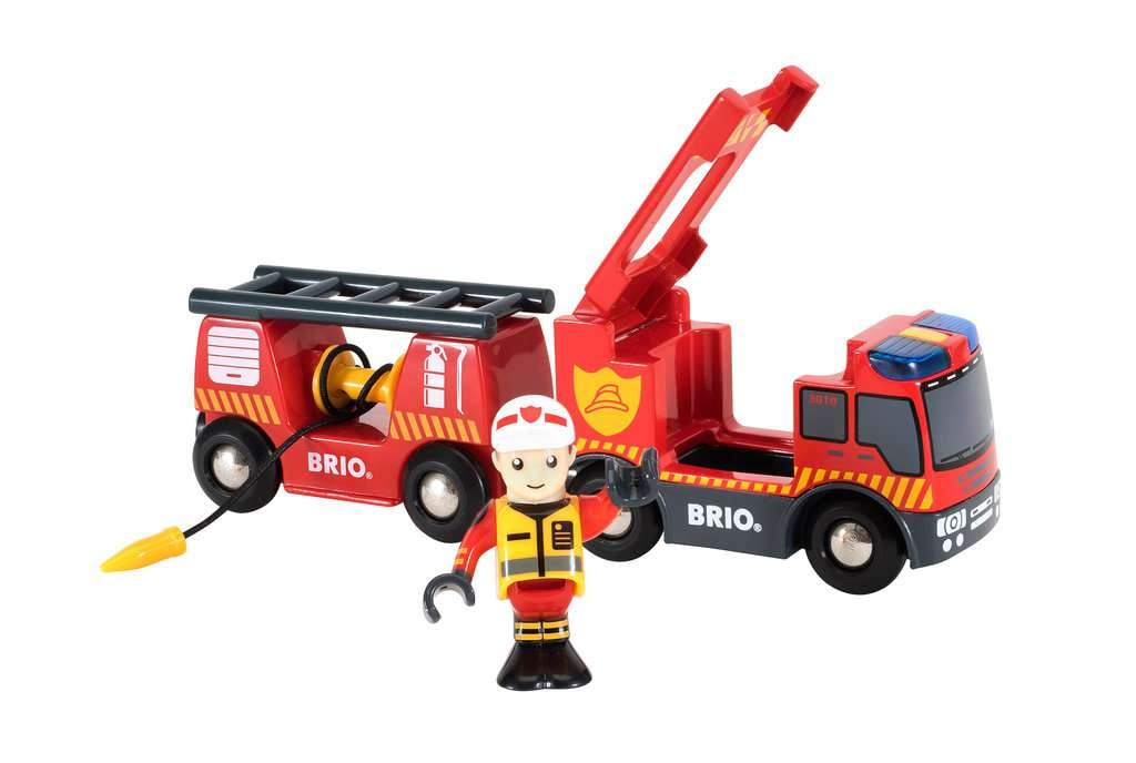 BRIO World - Camion de Pompiers Son et Lumière