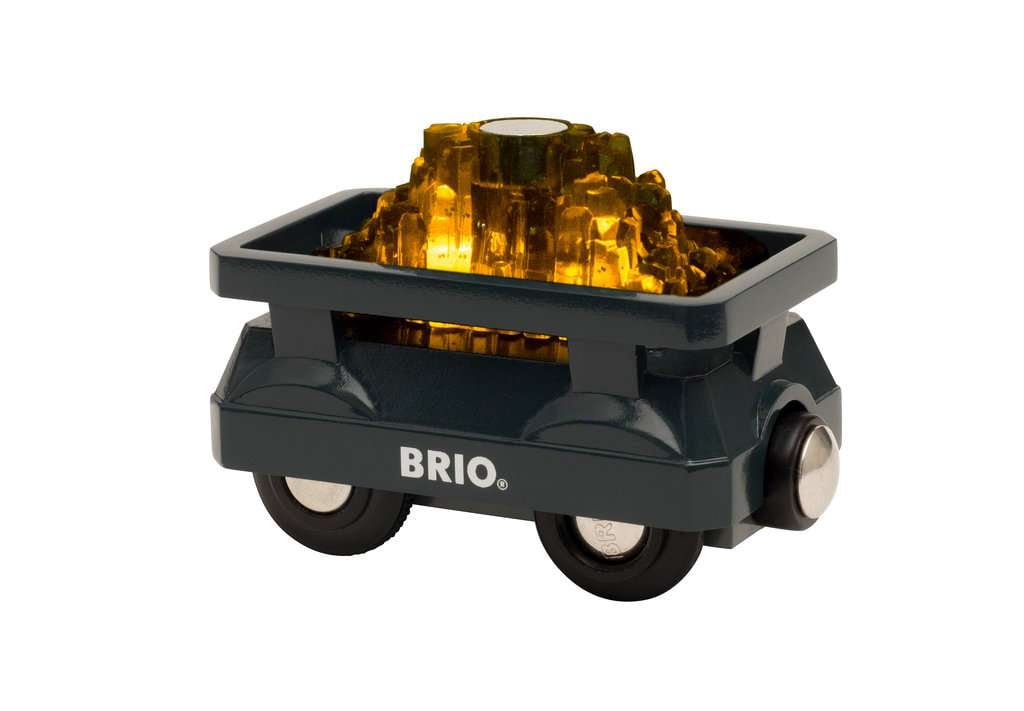 BRIO World - Wagon Lumi Charge Or