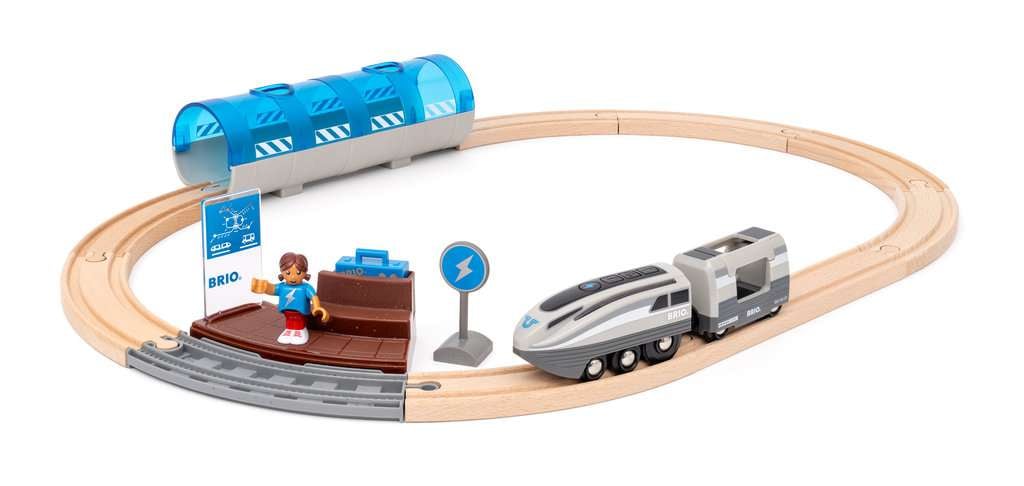 BRIO World - Turbo-Zug Set | Zugset für Kinder ab 3 Jahren