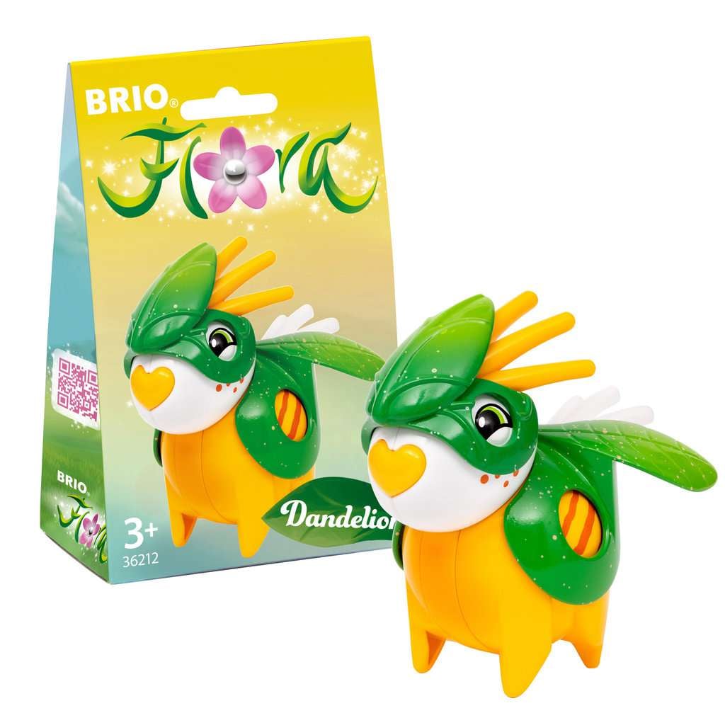 BRIO Flora - 36212 Dandelion im Blatt-Outfit | Spielzeug für endlosen fantasievollen Spielspaß für Mädchen und Jungen ab 3 Jahren - wunderschönes Geschenk