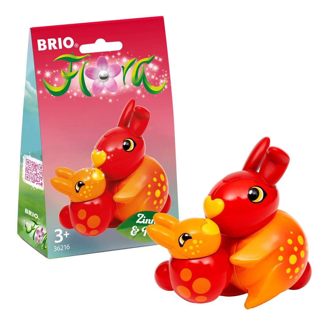 BRIO Flora - 36216 Zinnia & Peach | Spielfiguren für endlosen fantasievollen Spielspaß für Mädchen und Jungen ab 3 Jahren -  wunderschönes Geschenk