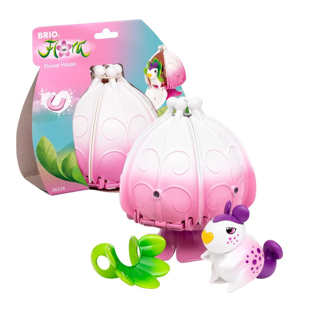 BRIO Flora - 36224 Poppys Blumenhaus | Spielset für endlosen fantasievollen Spielspaß für Mädchen und Jungen ab 3 Jahren - wunderschönes Geschenk