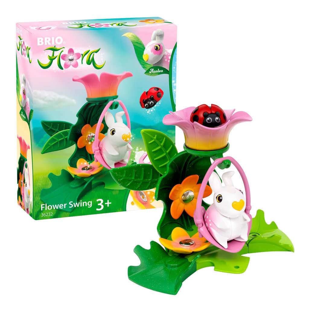BRIO Flora - 36232 Azaleas Blumenschaukel | Spielset für endlosen fantasievollen Spielspaß für Mädchen und Jungen ab 3 Jahren - wunderschönes Geschenk