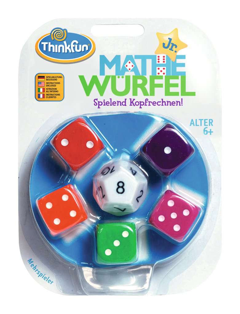 ThinkFun Mathe Würfel Junior - Lernspiel ab 6 Jahre