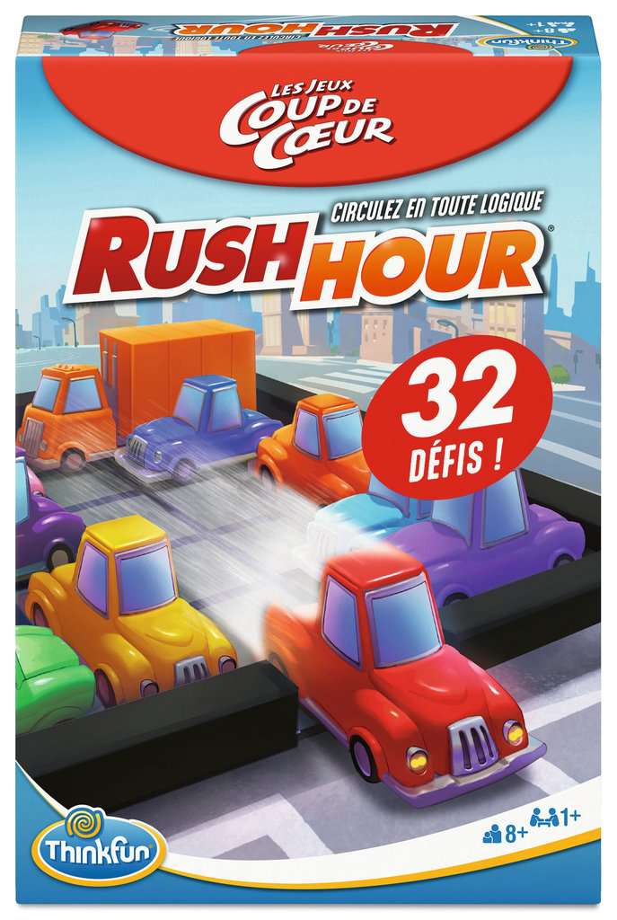 Ravensburger - Rush Hour - Jeu de logique - Thinkfun - Version petit prix - 1 Joueur et plus - A partir de 8 Ans - Mixte - 76485 - version française