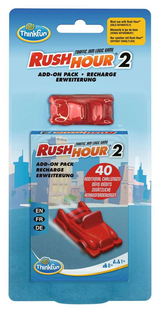ThinkFun Rush Hour Rush Hour® 2 - Eine Erweiterung - Logikspiel ab 8 Jahre