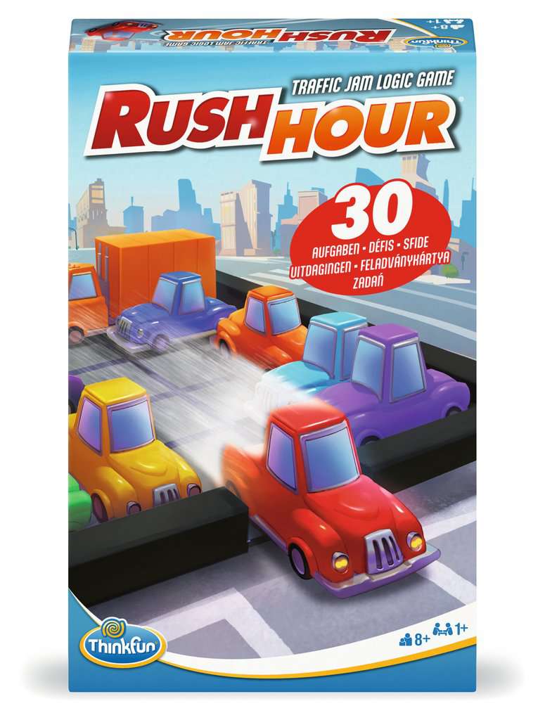 ThinkFun Rush Hour Rush Hour® Mitbringspiel - Denkspiel ab 8 Jahre