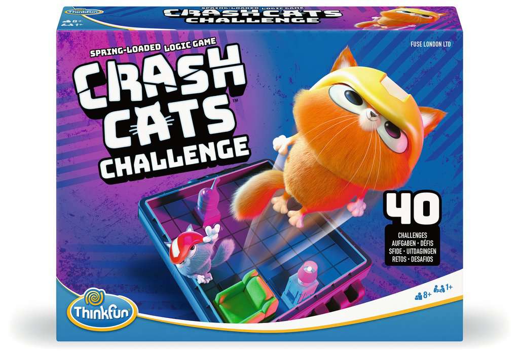ThinkFun Crash Cats Challenge - Logikspiel ab 8 Jahre