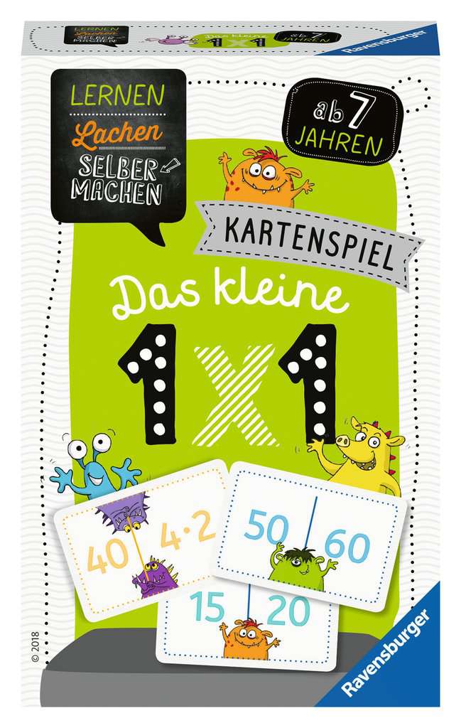Lernen Lachen Selbermachen: Das kleine 1 x 1 - Kartenspiel ab 7 Jahre