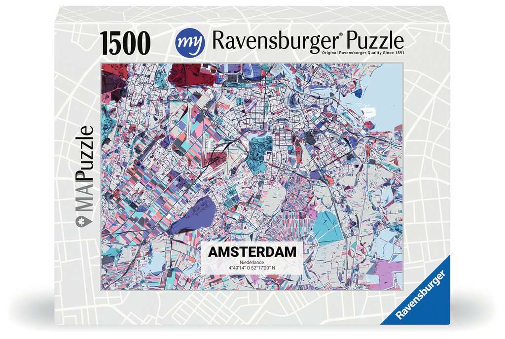 my Ravensburger personalisiertes MAPuzzle 1500 Teile