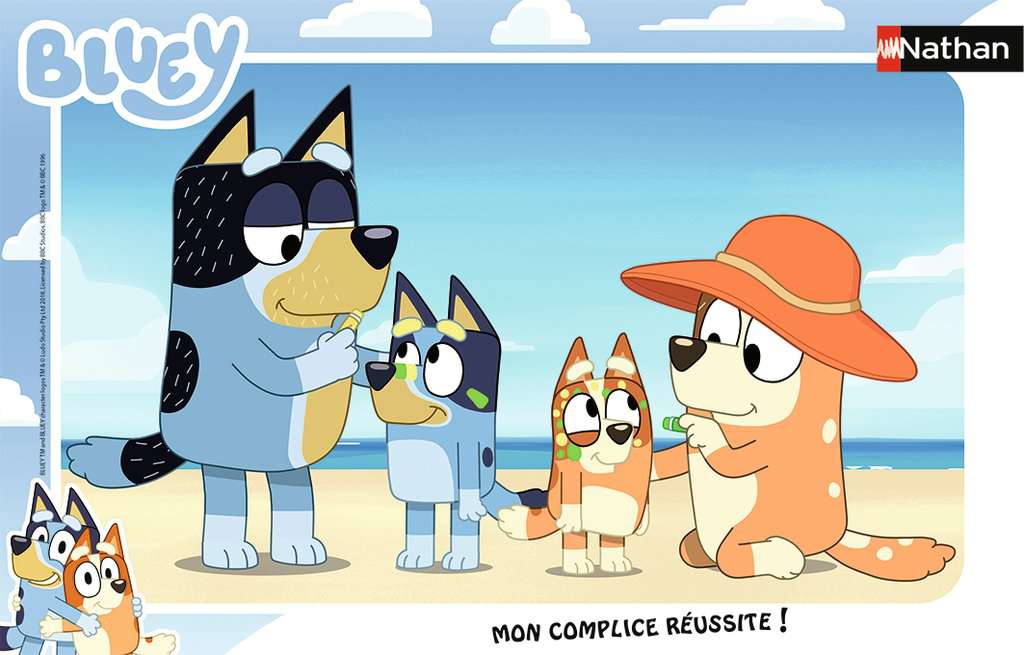Puzzles Enfants 15 pièces - Bluey à la plage