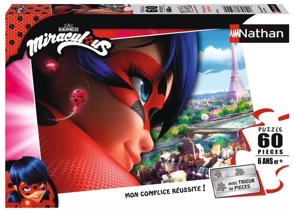 Puzzles Enfants 60 pièces - Miraculous - Ladybug