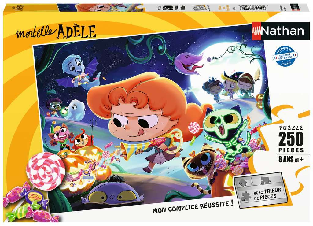 Puzzles Enfants 250 pièces - Halloween avec Mortelle Adèle