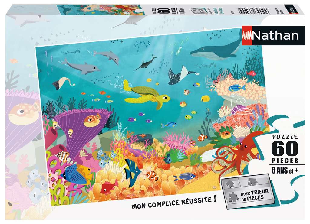 Puzzles Enfants 60 pièces - Les animaux des océans