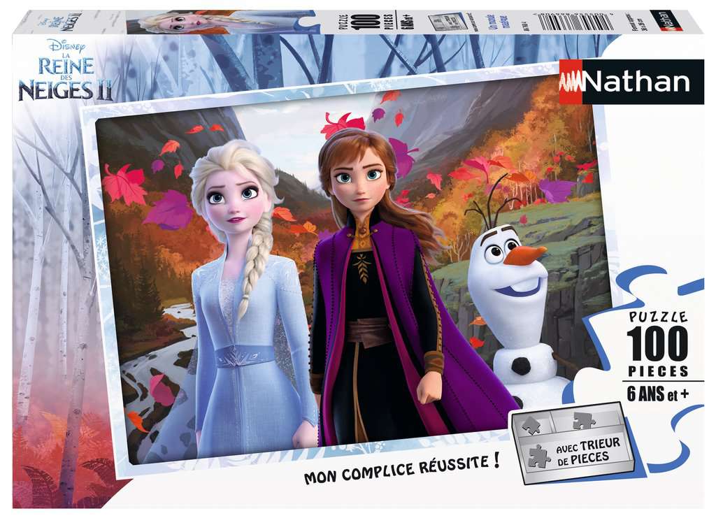 Puzzles Enfants 100 pièces - Disney La Reine des Neiges 2 - Un monde magique