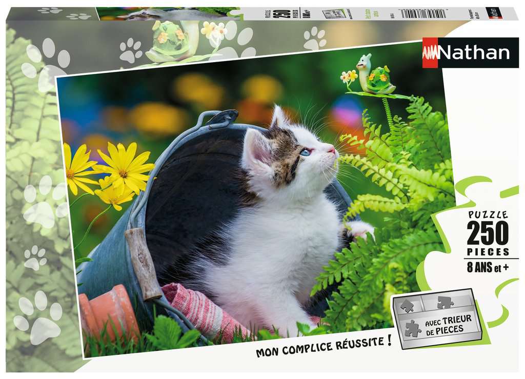 Puzzles Enfants 250 pièces - Petit chaton curieux