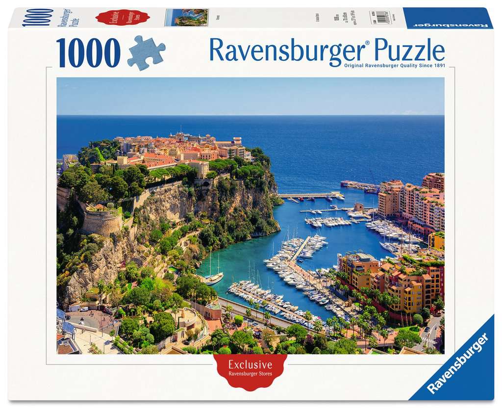 Ravensburger Exklusiv 90736 - Monaco - 1000 Teile Puzzle für Kinder und Erwachsene ab 14 Jahren