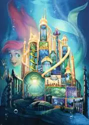 3 Ravensburger Puzzles Disney Limited Castle Collection: Aurora, good Jasmine, Ariel