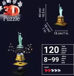 Freiheitsstatue bei Nacht | 3D Puzzle beleuchtet | Ravensburger