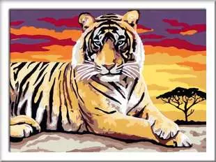 | Majestätischer Ravensburger Tiger CreArt | Zahlen Malen nach