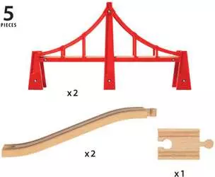 BRIO World Double Suspension Bridge