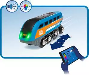 BRIO® Circuit de train action pompier Smart Tech Sound bois 36004