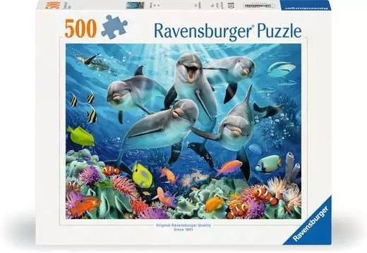 Dolphins In The Coral Reef 🧩 Jigsaw Puzzle Ravensburger