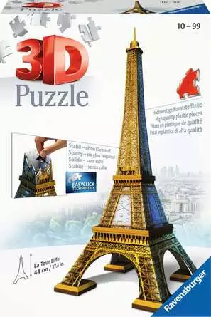 Just built 224 piece, 3d Eiffel Tower puzzle. : r/Jigsawpuzzles