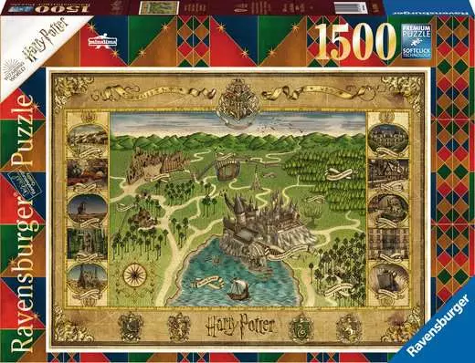 Harry Potter Hogwarts Map, 🧩 Jigsaw Puzzle
