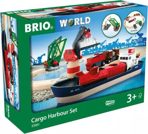 BRIO World Train Set Cargo Harbour Set