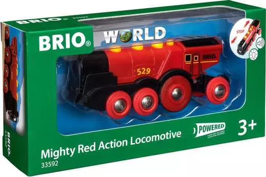 BRIO MIGHTY RED LOCOMOTIVE - Bussinger Trains  & Toys!