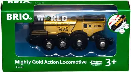  Brio World 33630 Mighty Golden Action Locomotive