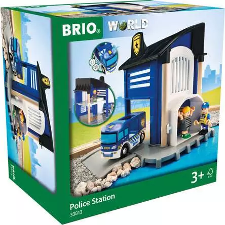 BRIO® Circuit de train police et pompiers Deluxe bois 36025