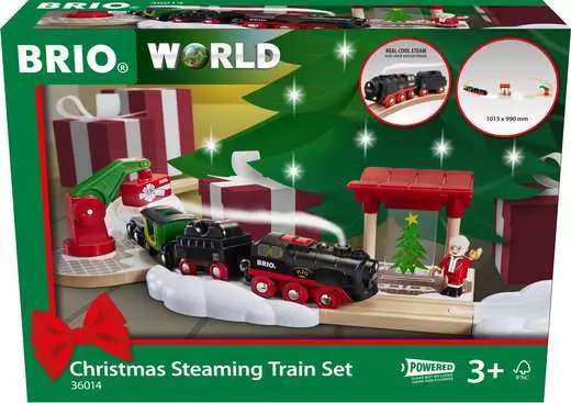 Brio 36014 - Christmas Steaming Train Set - Hub Hobby