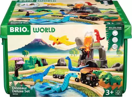 BRIO World Train Set Dinosaur Deluxe Set