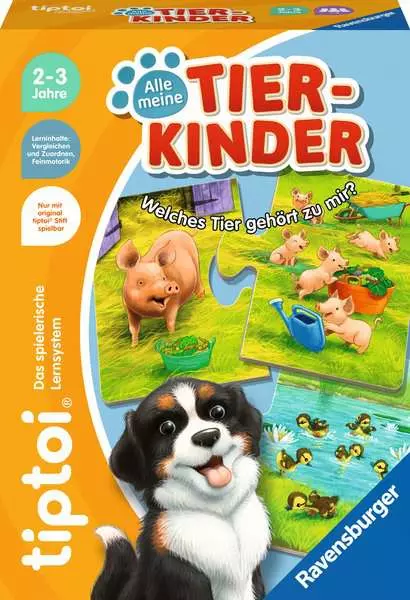 Ravensberger Matratzen tiptoi® Alle meine Tierkinder - Lernspiel ab 2 Jahren