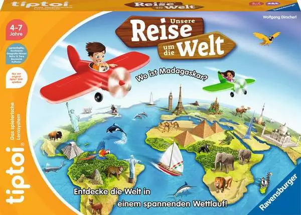 Ravensberger Matratzen tiptoi® Unsere Reise um die Welt - Lernspiel ab 4 Jahren