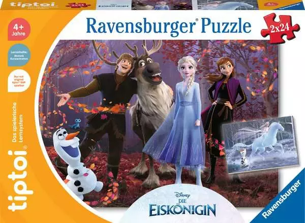 Ravensberger Matratzen Kinderpuzzle ab 4 Jahren - tiptoi® Puzzle für kleine Entdecker: Disney Die Eiskönigin - 24 Teile