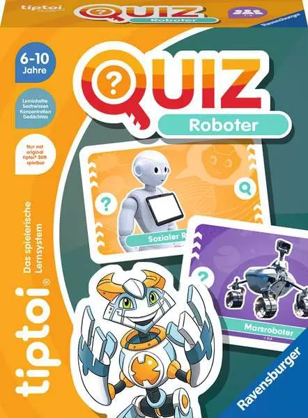 Ravensberger Matratzen tiptoi® Quiz Roboter - Lernspiel ab 6 Jahren