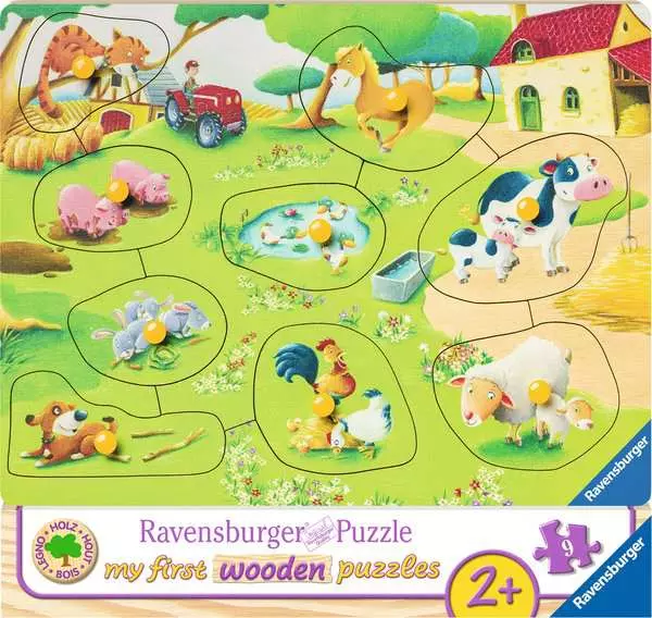 Ravensberger Matratzen Kinderpuzzle ab 2 Jahren - Kleiner Bauernhof - 9 Teile