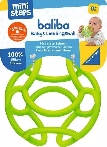 Ravensberger Matratzen baliba - Babys Lieblingsball grün - Babyspielzeug ab 0 Monaten