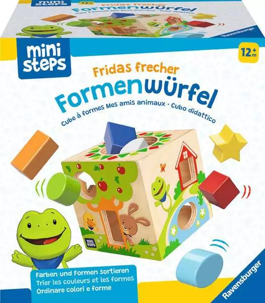 Ravensberger Matratzen ministeps: Fridas frecher Formenwürfel - Babyspielzeug ab 12 Monaten