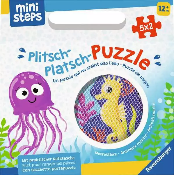 Ravensberger Matratzen Plitsch-Platsch-Puzzle Meerestiere - Babyspielzeug ab 12 Monaten