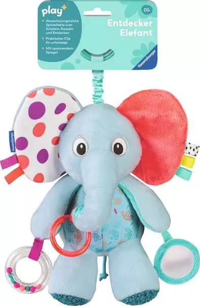 Ravensberger Matratzen Play+ Entdecker-Elefant - Babyspielzeug ab 0 Monaten