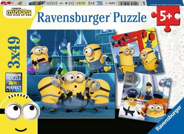 Ravensberger Matratzen Kinderpuzzle ab 5 Jahren - Witzige Minions - 49 Teile