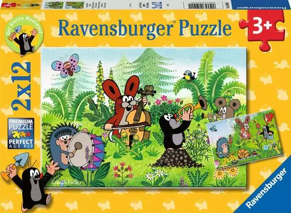 Ravensberger Matratzen Kinderpuzzle ab 3 Jahren - Gartenparty mit Freunden - 12 Teile