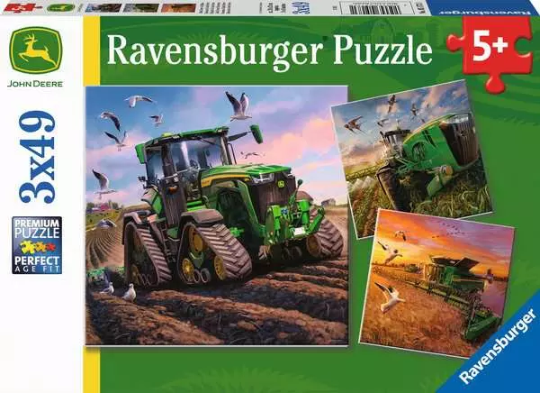 Ravensberger Matratzen Kinderpuzzle ab 5 Jahren - John Deere in Aktion - 49 Teile