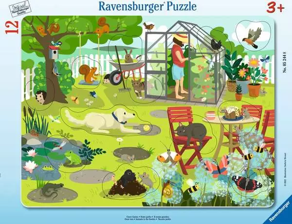 Ravensberger Matratzen Kinderpuzzle ab 3 Jahren - Unser Garten - 12 Teile